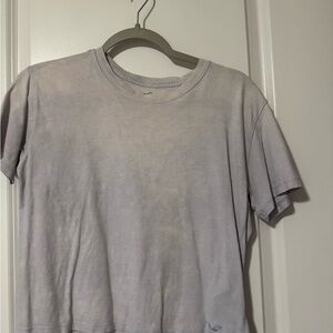 Hollister Light Gray Cotton Tee